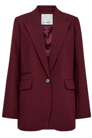 Kyle Single Oversize Blazer 30297 | Burgundy | Blazer fra Co'couture