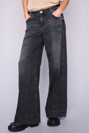 Reem Etty Jeans  Regular | Black | Jeans fra Mos Mosh