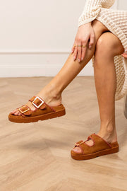 Suede Summer Sandals | Terracotta | Sandal fra Lazy Bear