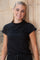 Alma Top | Schwarz | Weiches T-Shirt von Liberté Essentiel