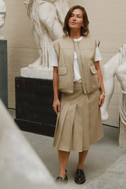 Priscilla Twill Rock | Taupe | Rock von Neo Noir