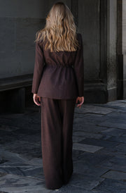 Jemmie Melange Blazer | Brown Melange | Blazers fra Neo Noir