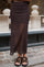 Marlise Mesh Skirt | Dark Brown | Nederdel fra Neo Noir