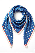 Dottie Square Scarf | Blue