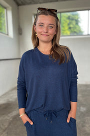 Lora Ls Blouse | Blå | Bluse fra French Laundry