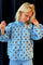 Dot Bow Shirt | Sky Blue