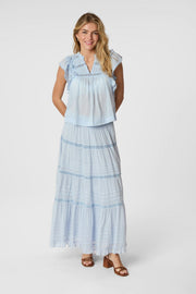 Felicia S Voile Skirt | Light Blue | Nederdel fra Neo Noir