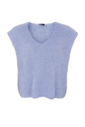 Bjoerk Pullover Vest | Lt. Blue | Strik fra Black Colour – nedsat