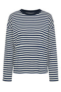 Soft Striped Long Sleeve | Navy