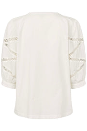 Luna Blouse GOTS | Snow White | Bluse fra Esmé studio