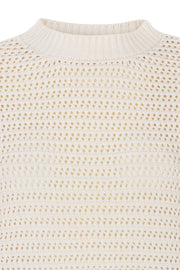 Magda O-neck Knit | Buttercream | Strik fra Esmé studio