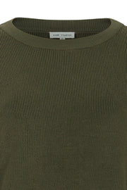 Melissa LS Knit | Dark Olive | Strik fra Esmé studio