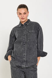 Lisea Shirt 205483 | Vintage Grey Denim | Skjorte fra Freequent