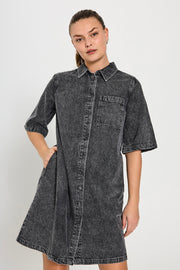 Lisea Dress 206644 | Vintage Grey Denim | Kjole fra Freequent