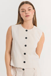 Maeve Waistcoat | Vest fra Freequent
