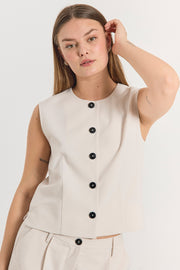 Maeve Waistcoat | Vest fra Freequent