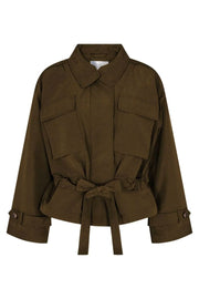 Elba Crop Jacket | Army | Jakke fra Co'couture