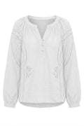 Embroidered Lumière shirt | White | Skjorte fra Atelier C