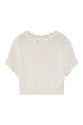 Eali Knit Cape | Off White | Strik fra Gustav
