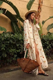 Tiki Bloom | Green | Kimono fra Statebird