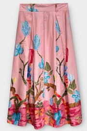 Ausgestellter Blumenrock | Rosa | Rock von Atelier C