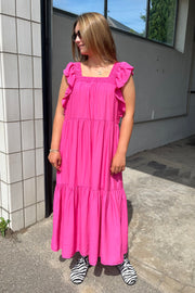 Sunrise Smock Dress | Pink | Kjole fra Co'couture
