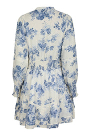 Roberta Flower Flow Dress | Light Blue | Kjole fra Neo Noir