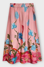 Ausgestellter Blumenrock | Rosa | Rock von Atelier C