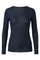 Cassie Cashmere Blend Top | Dark Blue | T-Shirt fra Atelier C