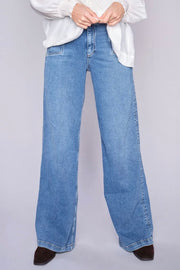 Colette Lyon Jeans  Long | Mid Blue | Jeans fra Mos Mosh