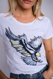 Rem O-SS Eagle Tee   | White | T-shirt fra Mos Mosh