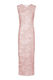 Tiranna Big Flower Mesh Dress | Light Pink | Kjole fra Neo Noir