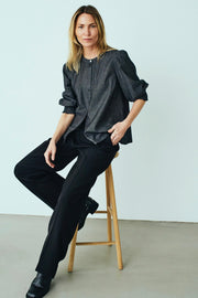 Aby Shirt 206351 | Black Denim | Shirt fra Freequent