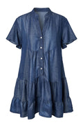 Short Sparkling Dress  | Dark Blue | Kjole fra Avery