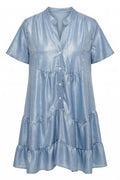 Short Sparkling Dress | Light Blue | Kjole fra Avery