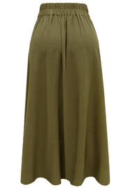 Frede Long Skirt | Army | Nederdel fra Liberté