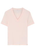 Ghana V-neck S/S t-shirt | Pastel Pink | T-Shirt fra Gustav