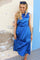 Hailey Halterneck Top | Blue Diamond | Top fra Liberté