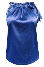 Hailey Halterneck Top | Blue Diamond | Top fra Liberté