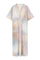 Hali Long Dress | Beige w. Light Blue | Kjoler fra Gustav