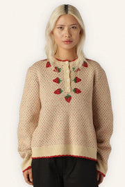 Allie sweater | Strawberry | Strik fra Helmstedt