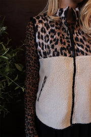 Teddy Leo Vest | Lux Leo Creme Black | Vest fra Liberté