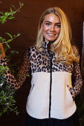 Teddy Leo Vest | Lux Leo Creme Black | Vest fra Liberté