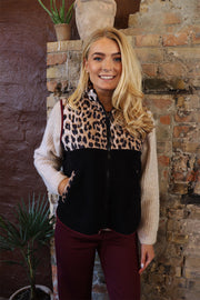 Teddy Leo Vest | Lux Leo Black Bordeaux | Vest fra Liberté