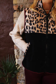 Teddy Leo Vest | Lux Leo Black Bordeaux | Vest fra Liberté