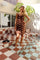 Alma Short Strap Dress | Brown Creme Dot | Kjole fra Liberté
