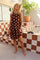 Alma Anni Dress | Brown Creme Dot | Kjole fra Liberté