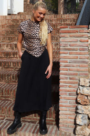 Alma Loose Skirt | Black | Nederdel fra Liberté