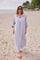 Wisteria Flow Dress | Grey Blue solid