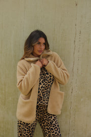 Bamie Teddy Zip | Sand | Jakke fra French Laundry